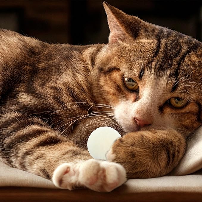 50 Pcs Cat Toy Balls 1.2-inch Colorful Cat Pom Pom Balls Soft Interactive Kitten Ball Cats Exercise Toys Fuzzy Kitten Interactive Playing Quiet Toy for Cats Pet-PurrikoPets