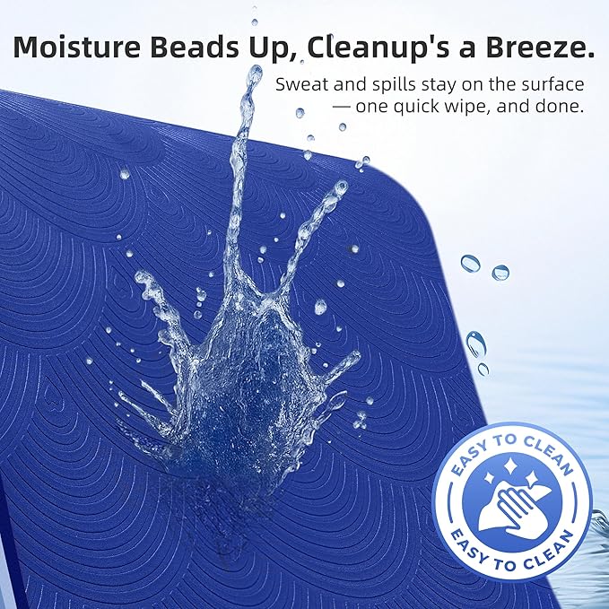 Extra Large Yoga Mat - 72"x35", 72"x48", 78"x57" - Wide TPE Exercise Mat for Home, Stretching, Couples & Family Workouts - 6-12mm Thick, Non-Slip & Waterproof - with Carry Bag and Straps-PurrikoPets