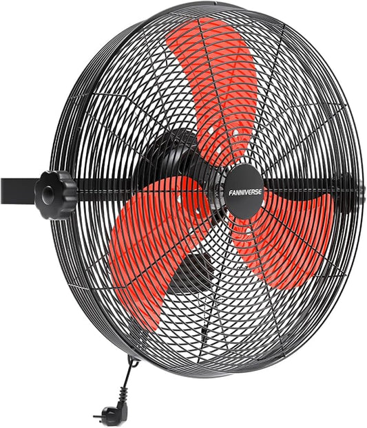 18 Inch Wall Fan Pro Series - 4900 CFM 3 Speed High Velocity Industrial Wall Mount Fans for Commercial, Residential, Warehouse, Covered Patio, Shop, Garage, Barn, Gazebo UL Safety Listed-PurrikoPets