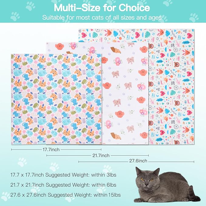 27.6" Cat Grooming Wrap, Cat Wrap for Cutting Nails, Self-Adherent Fabric Wrap for Cats, Cat Burrito Wrap Anti-Scratch, Anti-Escape, Multifunctional Swaddle Wrap Pet Tool (Funny Bear, X Large)-PurrikoPets