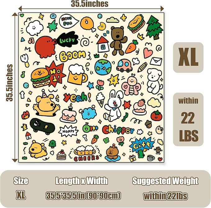 35.5" Cat Grooming Wrap Cat Wrap for Cutting Nails Cat Restraint for Nail Clipping Cat Swaddle Wrap Cat Burrito Wrap XL(Within 22lbs) Anti-Scratch Anti-Escape Multifunctional Pet Tool-PurrikoPets