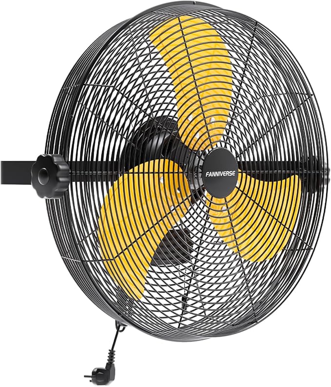 18 Inch Wall Fan Pro Series - 4900 CFM 3 Speed High Velocity Industrial Wall Mount Fans for Commercial, Residential, Warehouse, Covered Patio, Shop, Garage, Barn, Gazebo UL Safety Listed-PurrikoPets