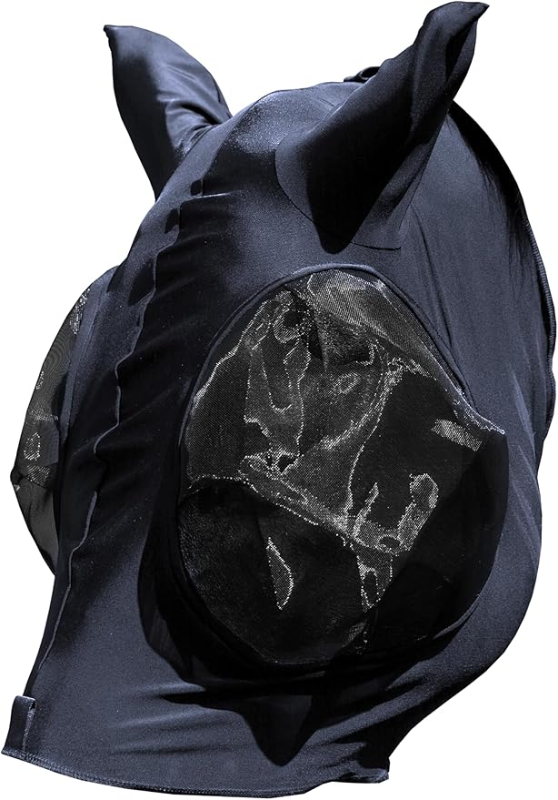 Equinavia Bug Out Fly Mask | Against Flies, Insects, UV Rays - Carbon Grey - Horse-PurrikoPets