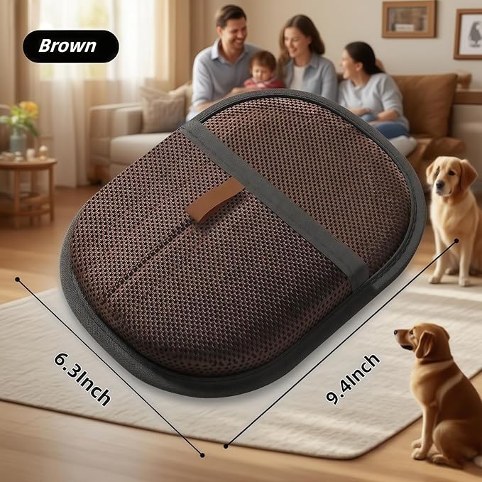 2Pcs Pet Hair Removal Gloves for Dogs and Cats, 2025 Upgraded Electrostatic Magic Hair Remover Glove,Reusable for Couch, Car Seat, Clothing, Carpet, Furniture & Bed Sheets(Brown)-PurrikoPets