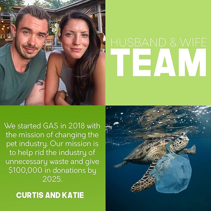 100% Certified Home Compostable Dog Poop Bags with Handles - 10% to Charity - ASTM D6400 & EN 13432 Compliant Large Poop Bags - 120 Bags - Large Pantry Roll of Plant Based Compostable Poop Bags-PurrikoPets