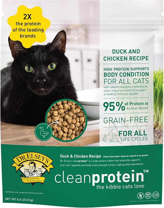 Dr. Elsey's cleanprotein Dry Kibble Duck 6.6 lb Bag-PurrikoPets