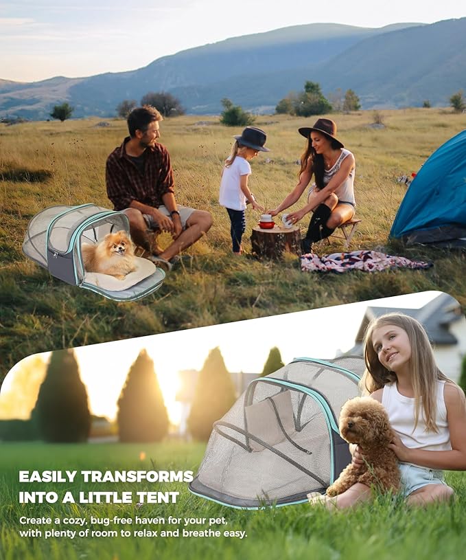 Expandable Pet Carrier Backpack, Cat Carrier Backpacks with Breathable Mesh for Cats Small Dogs Puppies Up to 25 Lbs Airline Approved Waterproof Travel Carrier with Safety Buckle for Hiking & Flights-PurrikoPets