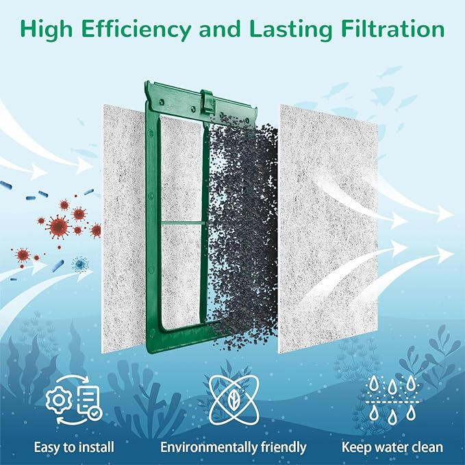 6 Pack Medium Aquarium Filter Cartridge for Whisper Bio Bag Power Filters, Medium Filter Cartridges for Repto Filter-PurrikoPets