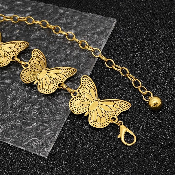 Waist Chain Belts Women Girls Metal Belly Link Adjustable Waist Belt for Jeans and Dress