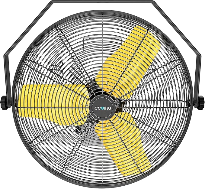 9200 CFM 24" Industrial Wall Mount Fans, High Velocity 2-Speed Professional Metal Fan with Sealed Motor, Heavy Duty Barn Wall Fan for Garage, Commercial, Warehouse, Greenhouse, UL Listed-PurrikoPets