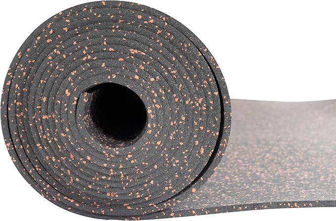 Genaflex Rubber Gym Floor Mat - 8mm Thick - Heavy Duty Commercial Protective Gym Flooring Roll (10% Red, 4' X 10')-PurrikoPets