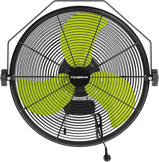 4580 CFM 18 inch High Velocity Wall Mounted Fan, 3-Speed Metal Fan with Sealed Motor, 360 Degree Tliting Heavy Duty Wall Fan for Patio, Barn, Garage, and Gazebo - UL listed-PurrikoPets