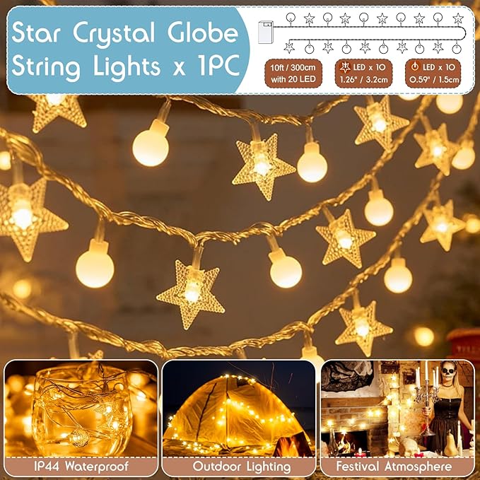 24" Dog& Cat Teepee Tent +28" Pet Cooling Mat +10ft Star String Light [2-Modes],Cotton Thicked Soft Comfort Anti-Slip Cushion (Used/Wash Separately), Indoor or Outdoor Large Pets Tents House-PurrikoPets