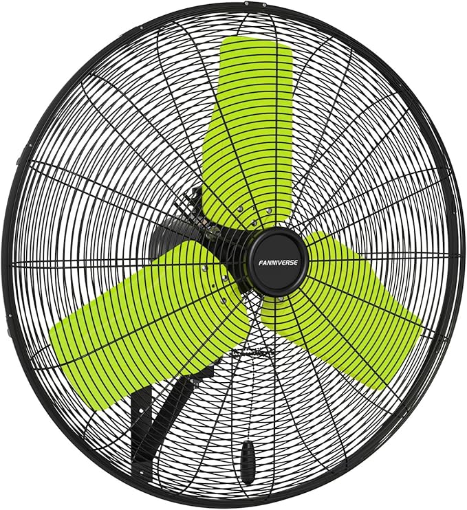24 Inch 9500 CFM Waterproof Wall Fan Pro Series - Outdoor High Velocity Wall Mount Fan with Enclosed Motor for Residential, Warehouse, Patio, Shop, Garage, Barn UL Safety Listed-PurrikoPets
