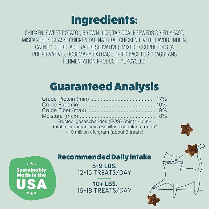 Shameless Pets Digestive Health Catnip Chicken Crunchy Cat Treats-PurrikoPets