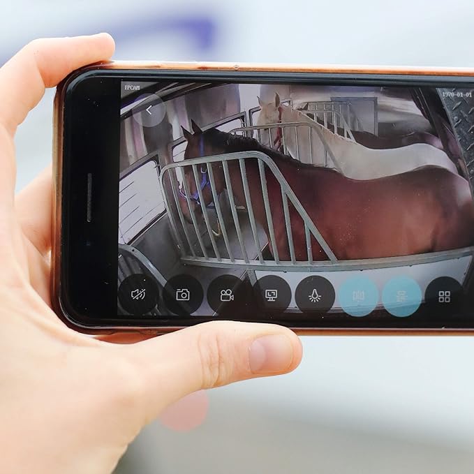 Equine Eye Voyager - Wireless Horse Trailer Camera – Live Video to Your Mobile with Night Vision, Audio - 8 Hours Battery Life - No Cell Signal Needed - Compatible with iPhone & Android Devices-PurrikoPets