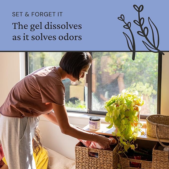 Fresh Wave Lavender Odor Removing Gel, 15 oz. | Odor Absorbers for Home | Safer Odor Relief | Natural Plant-Based Odor Eliminator | Every 15 oz. Lasts 30-60 Days | for Cooking, Trash & Pets-PurrikoPets