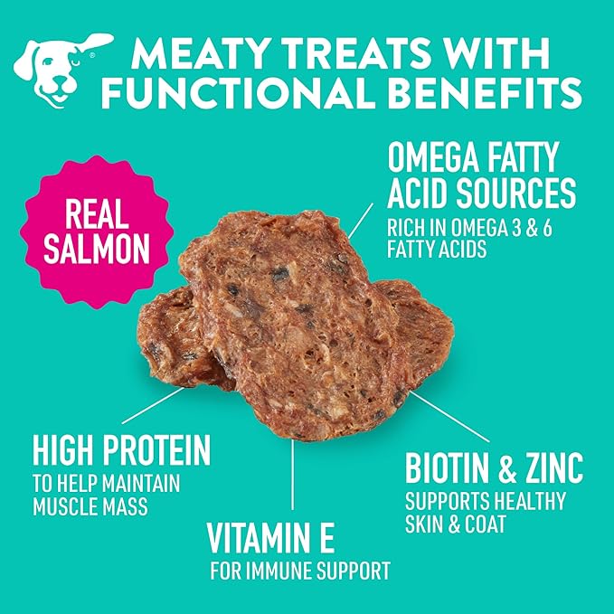 Dogswell Skin & Coat Mini Jerky Dog Treats, Salmon, 4 oz. Bag-PurrikoPets