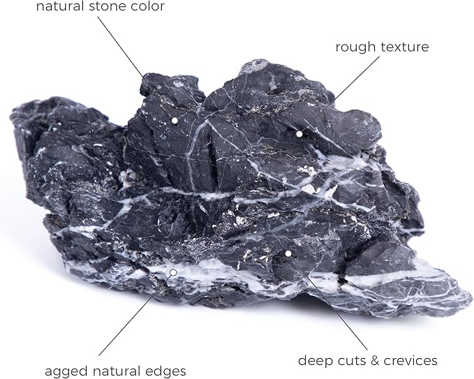 2-4 Inches Natural Seiryu Stone 10 PCS Aquarium Rocks for Aquascaping, Aquarium Landscaping, Terrariums, Fish Tank Decoration, Vivariums, Paludarium, Reptile and Amphibian Enclosures-PurrikoPets