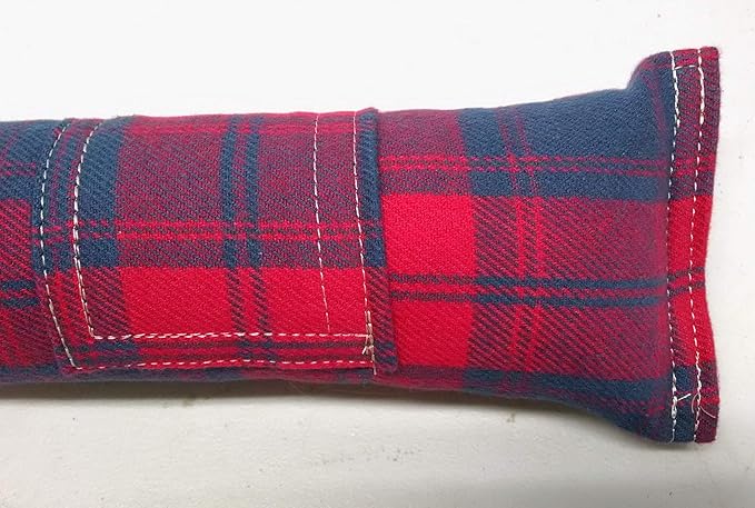 15" Cat Kicker Toy with Refillable Catnip Pocket (Red Flannel) - Filled with 1 oz Premium Canadian Catnip-PurrikoPets