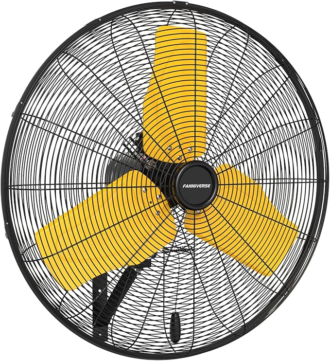 24 Inch 9500 CFM Waterproof Wall Fan Pro Series - Outdoor High Velocity Wall Mount Fan with Enclosed Motor for Residential, Warehouse, Patio, Shop, Garage, Barn UL Safety Listed-PurrikoPets