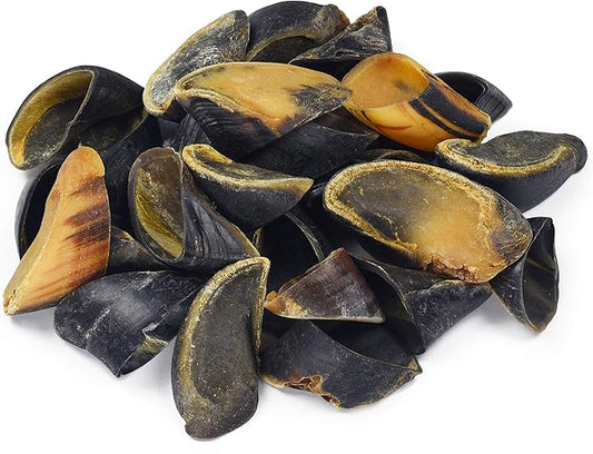 Full-Size Cow Hooves for Dogs | (50 Pack) All-Natural Long Lasting Dog Chews | Made from Grass Fed Cattle | Tasty Treat for Oral Hygiene | Fantastic Alternative for Rawhide and Bully Sticks-PurrikoPets
