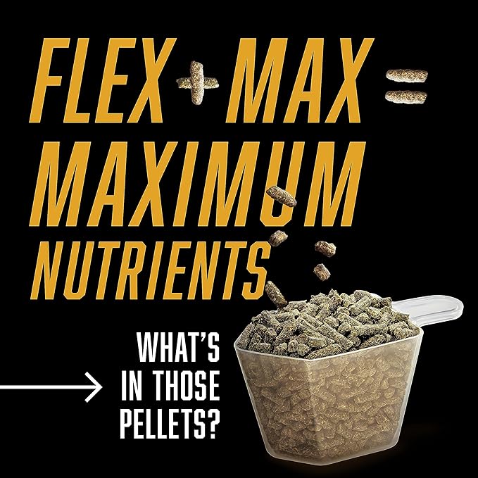 Absorbine Flex+Max Horse Joint Supplement Pellets, Highly Palatable, Comprehensive Equine Formula with Glucosamine, MSM, Chondroitin & Flaxseed, 10lb Tub / 60 Day Supply-PurrikoPets