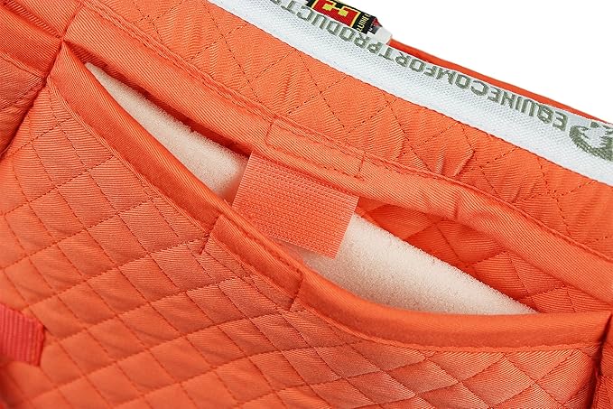 ECP Equine Comfort Products Adjustable Shock Absorbing Memory Foam Half Saddle Pad, Injury Prevention & Pressure Relief, Customizable Fit, Breathable for All Riding Styles-PurrikoPets