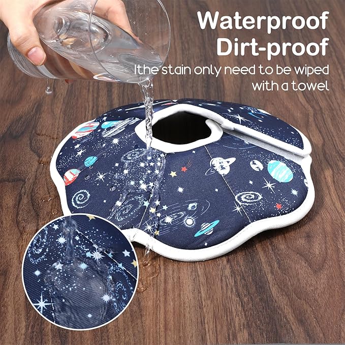 2Pcs Cat Conical Collar Soft Adjustable Cat Collars Water Proof Recovery Collar Prevent Licking Protective Foldable Easy to Eat Drink for Cats Kittens Puppies (Blue S XS)-PurrikoPets