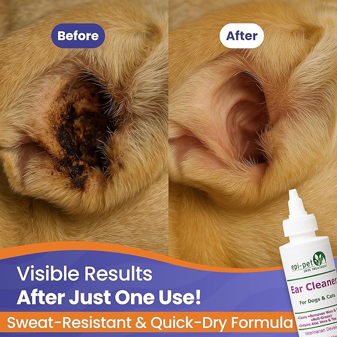 Ear Cleaner for Pets, 4-Ounce (90712)-PurrikoPets