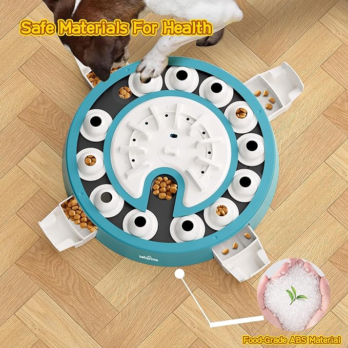 Dog Puzzle,Level 4 in 1 Interactive Toy for Smart Dogs, Multi-Stage Play, Puzzle Toys for Dogs, Cognitive Dog Puzzle Feeder for Slow Eating & Mental Stimulation-PurrikoPets