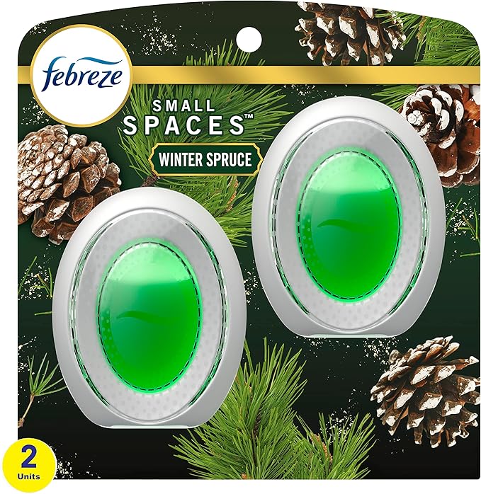 Febreze Small Spaces Air Freshener Limited Edition Scents (Winter Spruce, 2 Pack)-PurrikoPets