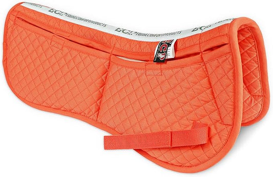 ECP Equine Comfort Products Adjustable Shock Absorbing Memory Foam Half Saddle Pad, Injury Prevention & Pressure Relief, Customizable Fit, Breathable for All Riding Styles-PurrikoPets