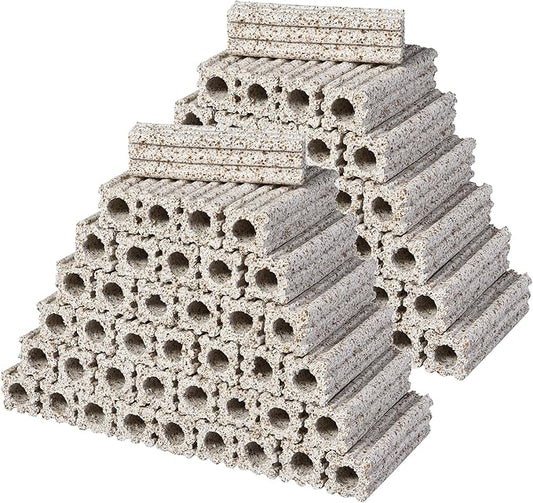 ALEGI Ceramic Bio Filter Media, Porous Media Filter Media for Sump Tank, Pond, Aquarium Fish Tank (Small 108 pcs)-PurrikoPets