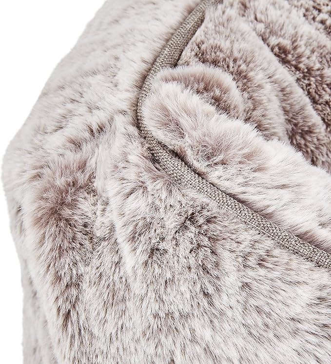 FUZI Luxury Aesthetic Dog Bed with Extra Cover for Small Dogs, Washable Pet Couch, Pet Bed with Sides, Non-Slip Bottom, Soft & Durable Calming Dog Bed, Faux Rabbit Fur, Small 25.1x16.75x9.5 Soft White-PurrikoPets