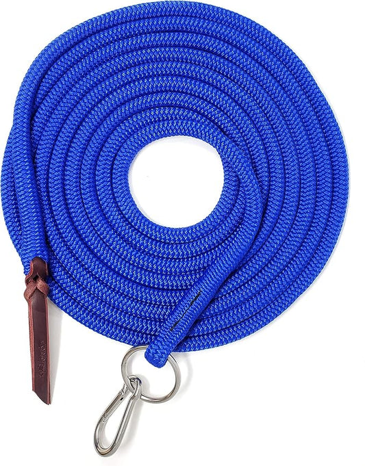 22' Long Line with SS O Ring and Carabiner (Ultra Marine)-PurrikoPets
