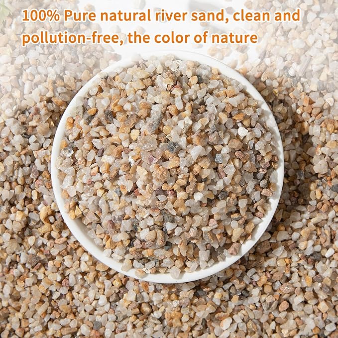 5lb Mixed Sand Rocks Pebbles Pumice Potting Soil Amendment Succulent Cactus Bonsai Gritty Rock Decorative Gravel for Succulents, Bonsai, Vase Fillers,Terrarium Plants-PurrikoPets