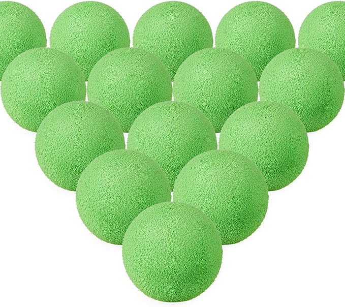 Frienda 24 Pieces Refill Balls Soft Green Foam Balls Refills Approx 1. 1 Inch in Diameter, Soft Small Light Cat Ball Toys-PurrikoPets