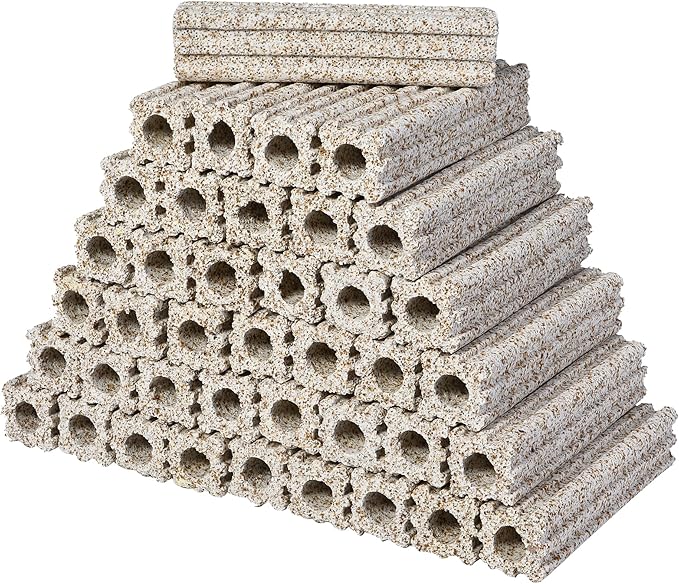 ALEGI Ceramic Bio Filter Media, Porous Media Filter Media for Sump Tank, Pond, Aquarium Fish Tank (Small 54 pcs)-PurrikoPets