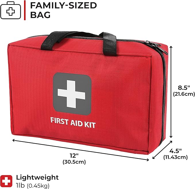 First Aid Kit – 291 Pieces of First Aid Supplies | Hospital Grade Medical Supplies for Emergency and Survival Situations | Ideal for Home, Car, Trucks, Camping, Hiking, Travel, Sports, Pets, Hunting-PurrikoPets