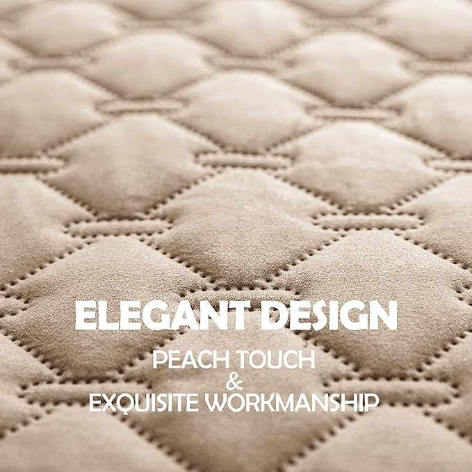 gogobunny 100% Double Sided Waterproof Dog Blanket Soft Pet Bed Cover Reversible Protect Furniture Couch Sofa Car for Puppy Cat Kids (Dark Beige/Light Beige, 30x80 Inch (Pack of 1))-PurrikoPets