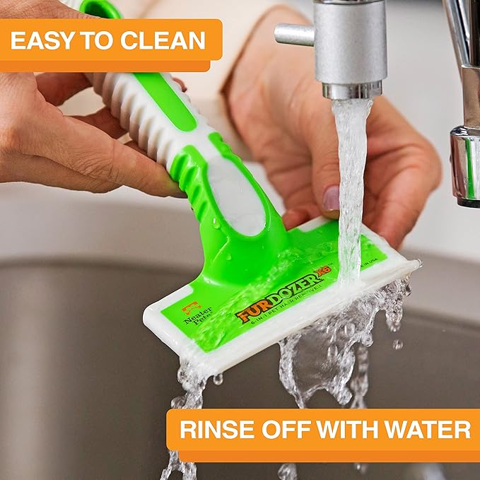 FurDozer X6 Pet Hair Remover & Auto Detailing Tool - Cat & Dog Hair Remover for Carpets, Car Interiors, Couches, Bedding, & Pet Furniture - Reusable Pet Hair Removal Tool for Cat and Dog Fur & Lint-PurrikoPets