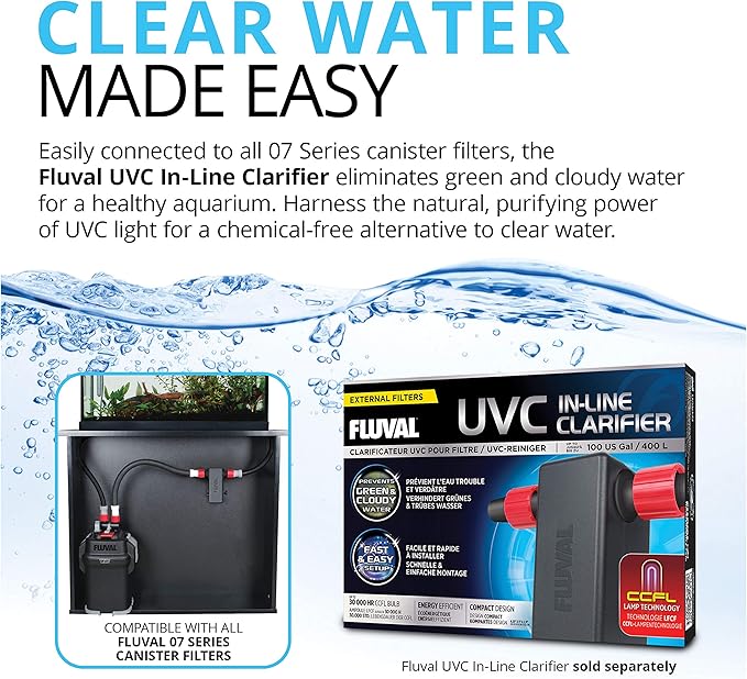 Fluval 107 Perfomance Canister Filter - for Aquariums Up to 30 Gallons - Aquarium Canister Filter-PurrikoPets