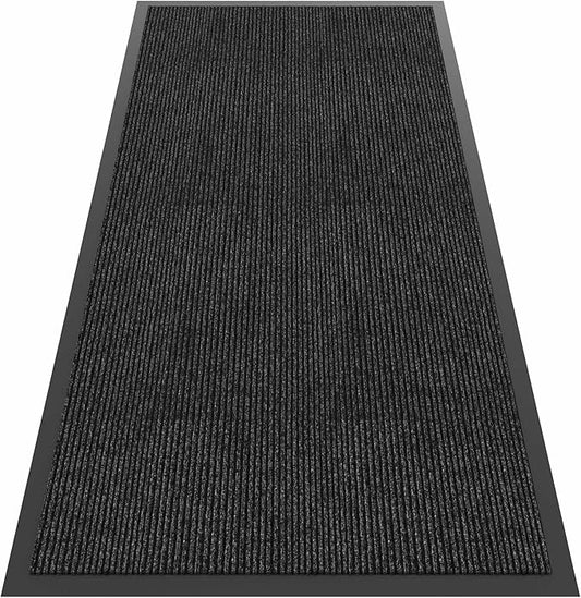 Front Door Mat, 4'x8' Indoor Outdoor Door Mat, Commercial Industrial Entrance Doormat, Heavy Duty Welcome Mat, Rubber Backing Non Slip Doormat for Entryway-PurrikoPets