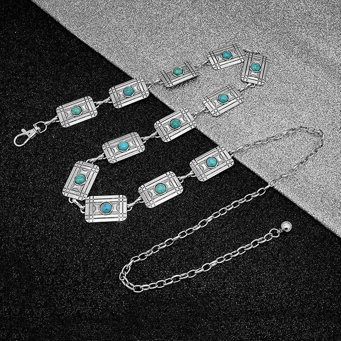 Waist Chain Belts Women Girls Metal Belly Link Adjustable Waist Belt for Jeans and Dress