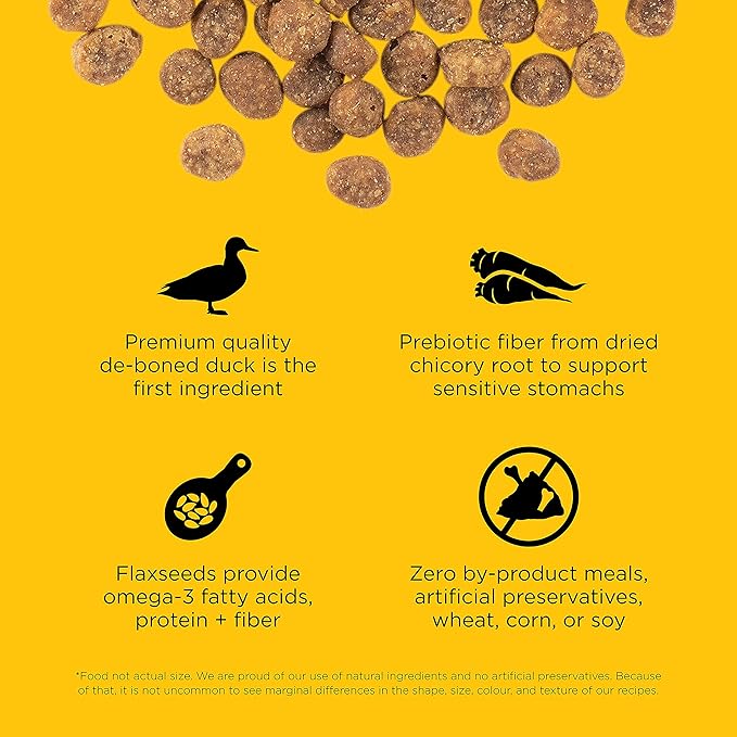 Go! Solutions Sensitivities Limited Ingredient, Grain-Free Dry Cat Food, Duck Recipe for Sensitive Stomach, 8 lb Bag-PurrikoPets