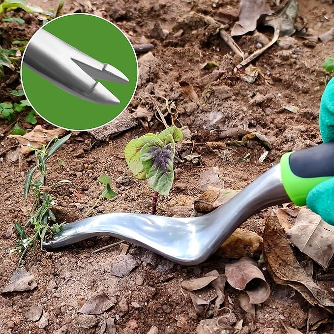 41-Piece Premium Gardening Tool Set, Stainless Steel Heavy Duty Gardening Tool Kit, with Non-Slip Rubber Grip, Storage Tote Bag, Outdoor Hand Tools, Ideal Gardening Gifts for All (Green/Grey)-PurrikoPets