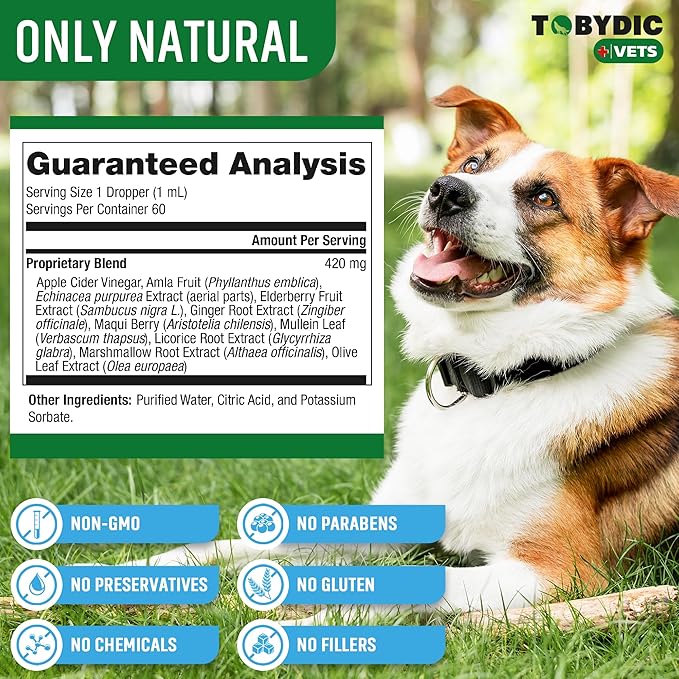 Dry & Wet Kennel Cough Natural Medicine & Relief for Dogs and Cats - Herbal Treatment Support Helps to Soothe Throat & Respiratory Trachea Comfort Supplement for Pets - Made in USA-PurrikoPets