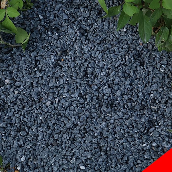 18lb Black Cactus Pea Gravel Rocks,1/4 Inch Pebbles for Indoor Plants, Natural Succulent Rock and River Rocks Decorative for Aquariums, Vases, Outdoor Gardening, Top Dressing for Potted Plants-PurrikoPets