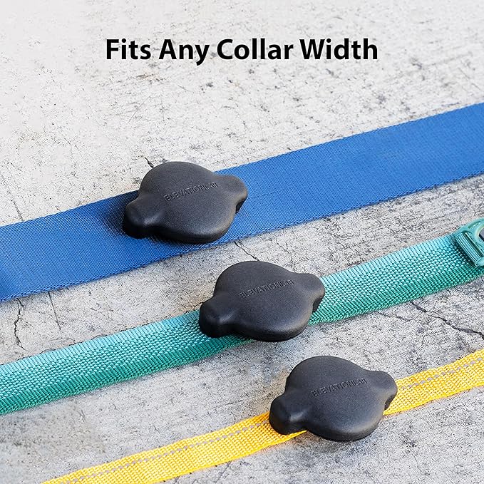 Elevation Lab TagVault™ Compact AirTag Dog Collar Mount (2 Pack) - IP68 Waterproof, Doesn't Dangle, Fits All Width Collars-PurrikoPets
